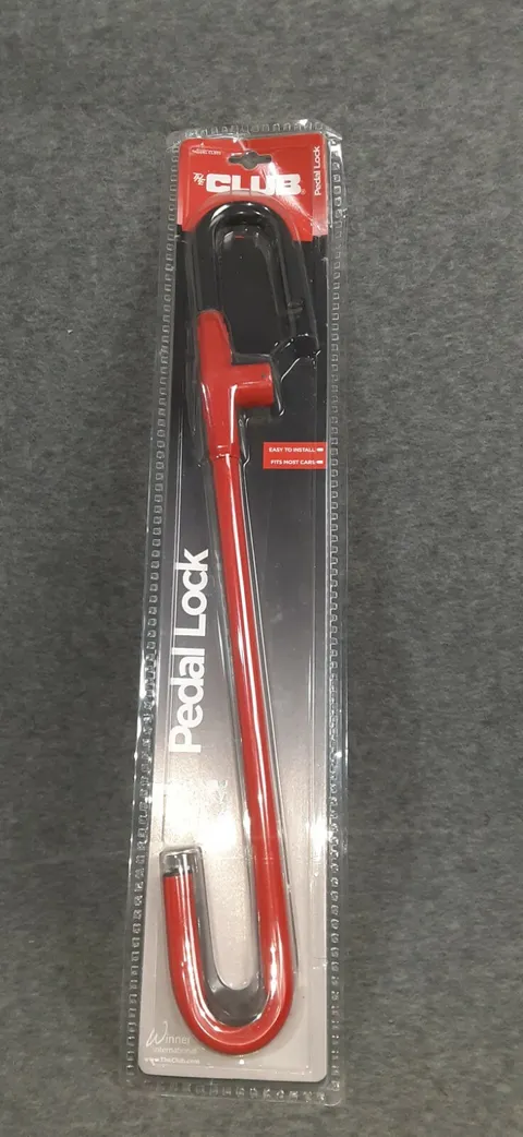 New The Club Winner International-CL303 Pedal to Steering Wheel Lock, Red