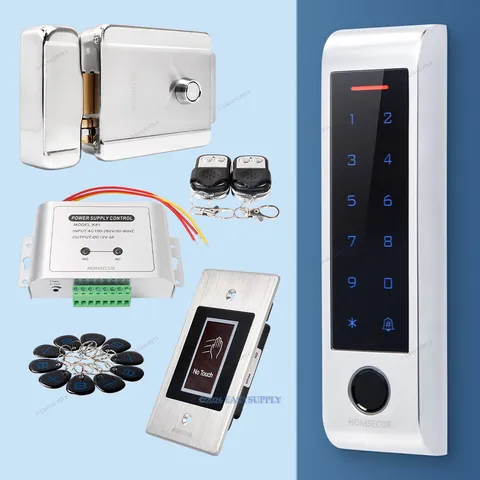 HOMSECUR IP66 APP WIFI Fingerprint Access Control Set Electric Lock with keys