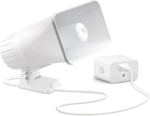 High-Output 110V Security Siren - 120dB Remote-Controlled Alarm for Outdoors