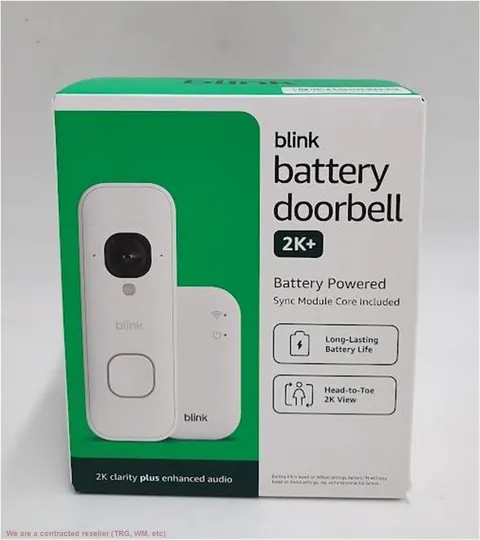 Blink Battery Doorbell 2K+ (White) Sync Module Core