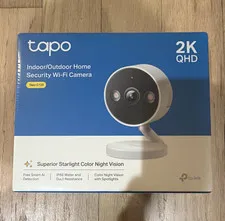 Tapo C120 2K QHD Indoor/Outdoor Wi‑Fi Camera IP66 Color Night Vision Audio
