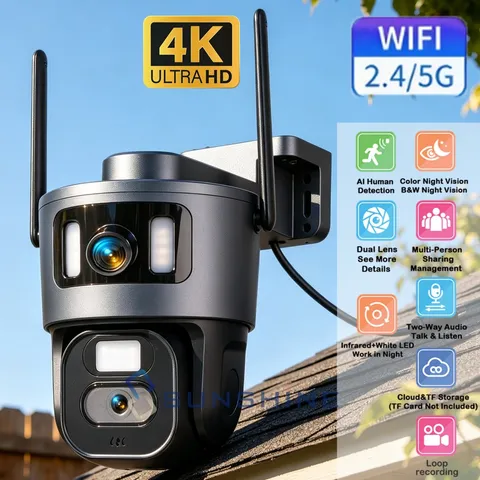 Wireless 2.4G/5G WiFi Security Camera System Smart Outdoor Home Night Vision 4K