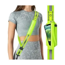 LED Reflective Belt Sash for Walking at Night, Night Running Safety... Fast Ship