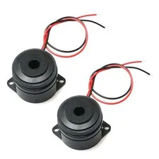 RLECS 2pcs Active Electronic Buzzer Alarm Sounder Continuous 90dB Beep Black 