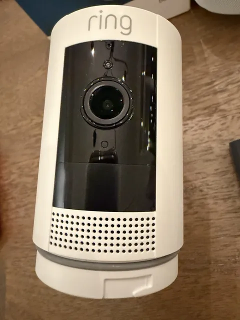RING StickUp Cam Pro Battery or Direct POWER 1080p Full HD Security Camera White