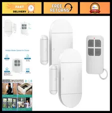 Wireless Door Window Pool Alarm with Remote Control - 2 Pack, 130dB Magnetic Sen