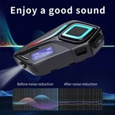 Pro Motorcycle Wireless Helmet Intercom Bluetooth Headset 40H Long Lasting Work