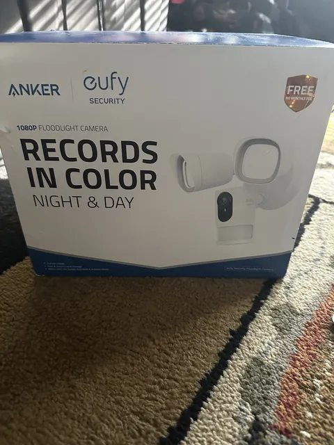eufy Security 1080p Wi-Fi Outdoor Floodlight Camera White Alexa/Google T8420