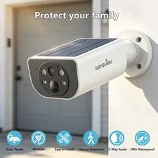 Wansview S1 Wireless Security Camera Home WiFi Solar Powered 2-Way Audio Outdoor