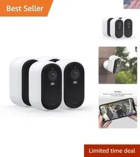 Essential Security Wireless 2K Camera with Spotlight, Indoor/Outdoor, 2nd Gen...