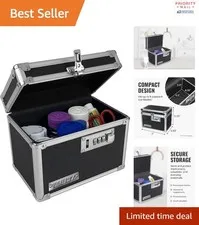 Portable Lock Box with Combination Lock Waterproof Felt Material for Security