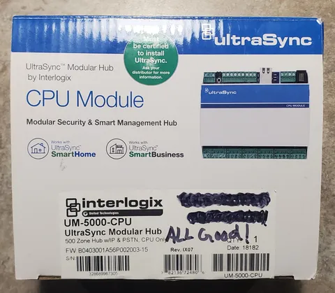Interlogix UltraSync 500 Zone Modular Hub UM-5000-CPU UTC Fire & Security