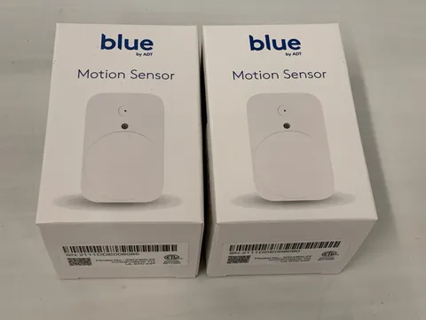 Lot of 2 Blue by ADT Wireless Motion Sensor SSM1R0-29 Pet Friendly White