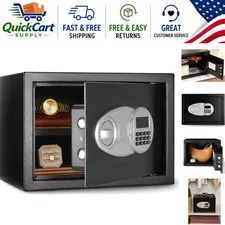 Compact 0.5 Cubic Feet Alloy Steel Security Safe with Electronic Keypad Lock