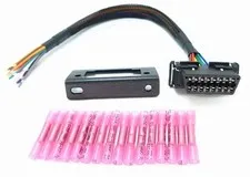 OBD2 Female to Open Pigtail Cable 1ft Replacement Port Wiring Kit