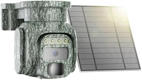 4G LTE Cellular Security Camera No WiFi Solar Outdoor Night Vision With SIM Card