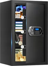 5.2 Cuft Large Safes for Home Use Fire and Water Proof, Anti-Theft Digital Secur