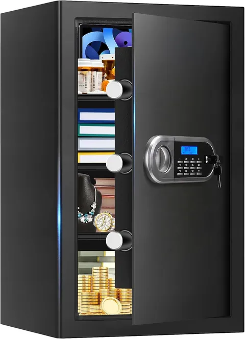 5.2 Cuft Large Safes for Home Use Fire and Water Proof, Anti-Theft Digital Secur