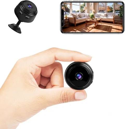 Mini Camara Oculta Espia De Seguridad WiFi 2K Inalambrica Con Audio y Video