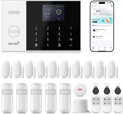 Alarm System for Home Security, WiFi 4G Apartment Alarm System