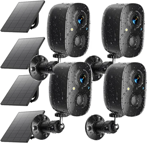 Security Cameras Wireless Outdoor 2K Solar Powered Wifi Cameras for Home Securit