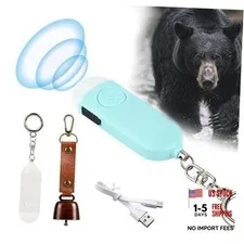 Rechargeable Electronic Air Bear Horn with 130dB Loud Alarm & LED Strobe white