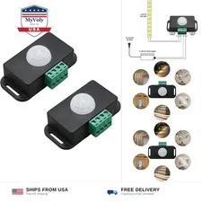 12V 24V PIR Sensor Adjustable Infrared Motion Detector Motion Sensing Light S...