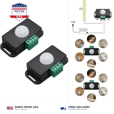 12V 24V PIR Sensor Adjustable Infrared Motion Detector Motion Sensing Light S...