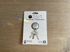Orbit Key Finder Phone Finder GPS Selfie Remote iOS Android Brand New Silver