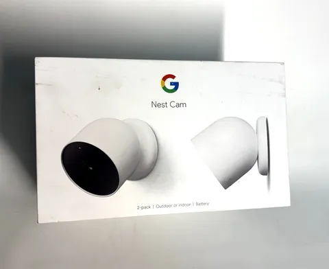 Google Nest Cam Indoor/Outdoor Surveillance Cameras Pack of 2