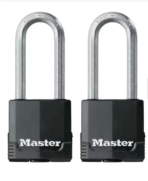 MASTER LOCK M515XTLJ  HD OUTDOOR PADLOCK 2-1/8" WIDE, 2-1/2" SHACKLE 2 PACK