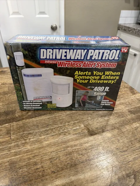 Driveway Patrol Wireless Garage Motion Sensor Alarm System Infrared Burglar 400'