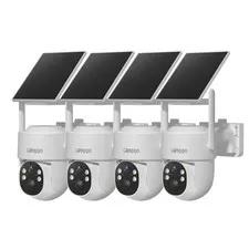 2K Solar Powered Security Cameras Wireless Outdoor Home System  4 Camera Kit