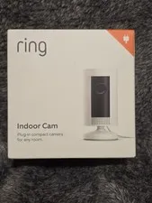 Ring Indoor Cam Plug In Compact Camera 2-Way Audio Color Night Vision Alexa NEW