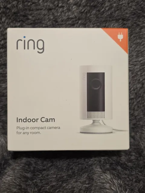 Ring Indoor Cam Plug In Compact Camera 2-Way Audio Color Night Vision Alexa NEW