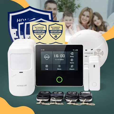 HOMSECUR Wireless WIFI 4G LCD Home House 4.3" Alarm System+Pet-Immune/Friendly