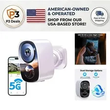 Advanced 2K Outdoor Security Camera - Waterproof, Night Vision & 2-Way Talk