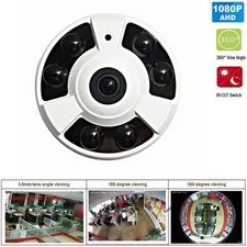 AHD 2MP/5MP/8MP HD 1080P Outdoor Vandal Dome Camera 360 Degree Panoramic Fisheye
