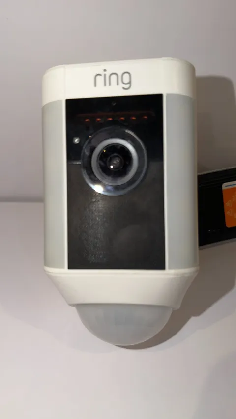 Ring Spotlight Cam Wired 5L5C4T White Camera Tested Working No Cord