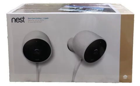 Nest Cam Outdoor Smart Security Camera - 2-Pack - NC2400ES - Sealed
