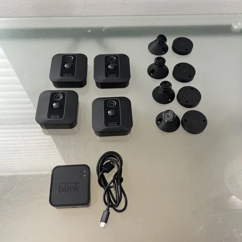 Black Blink XT2 1080P Home Security Add On. Untested, Locked Read Lot Of 4