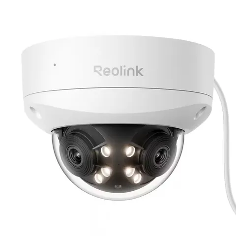 Duo P757 16MP Dual-Lens Poe Security Camera Panoramic Dome IK10 Vandal-Proof wit