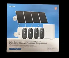 AOSU 2K Solar Security Cameras Wireless Outdoor, 4 Solar Camera for Home