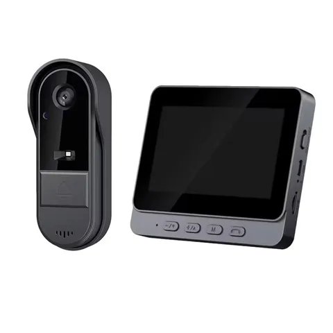 Intercom with video intercom, night vision, 4.3 inch IPS screen, 9055