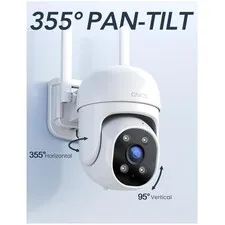 2-Pack Outdoor Security Camera Set, 1080P, Motion Detection
