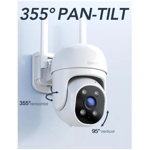 2-Pack Outdoor Security Camera Set, 1080P, Motion Detection