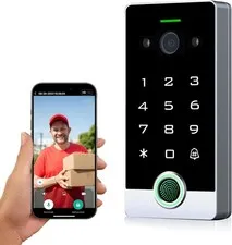 Smart WiFi Video Intercom & Doorbell Tuya Access Control System, All-Metal Fi...