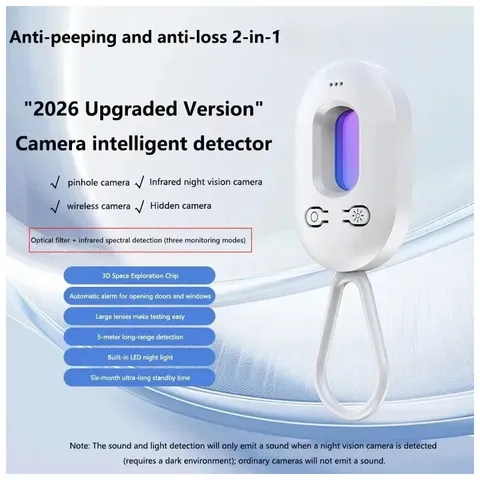 2-in-1 Anti Candid Camera Detector Anti-Lost Smart Tag Hidden Camera Scanner