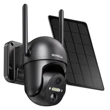 Solar Security Cameras Wireless Outdoor, 2K 360° View Battery Powered Outdoor...