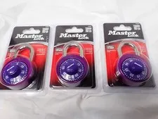 You get 3! Master Lock 1526D Combination locks Anti-shim new and Sealed